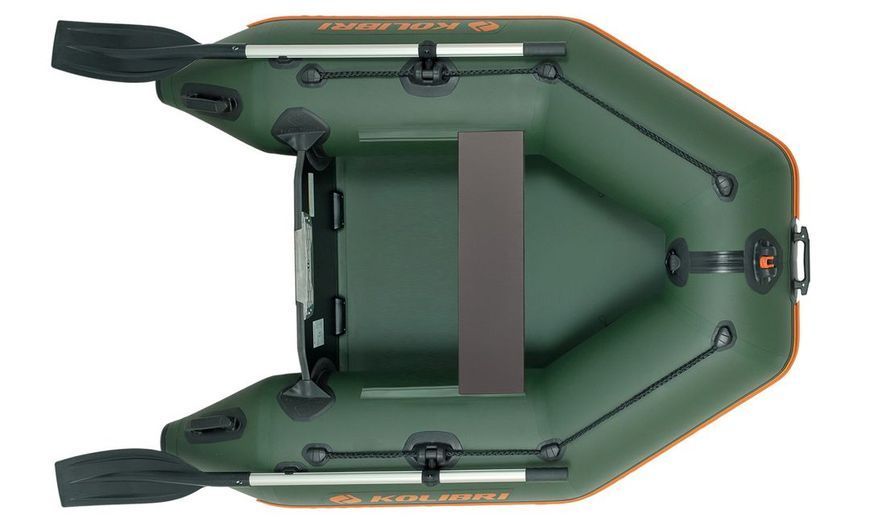 Embarcaci&oacute;n neum&aacute;tica Kolibri KM-200, motor, sin cubierta, verde