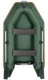 Inflatable boat Kolibri KM-260 motor without decking, dark gray, PCV, bez pokrycia, Zielony