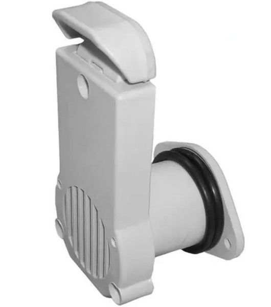 Transom drain valve 27 mm (gate) Kolibri gray (11.0032.63)